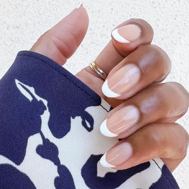 Classic French Manicure / Chic Nail Inspiration: Embrace Fall 2023's Hottest Nail Trends