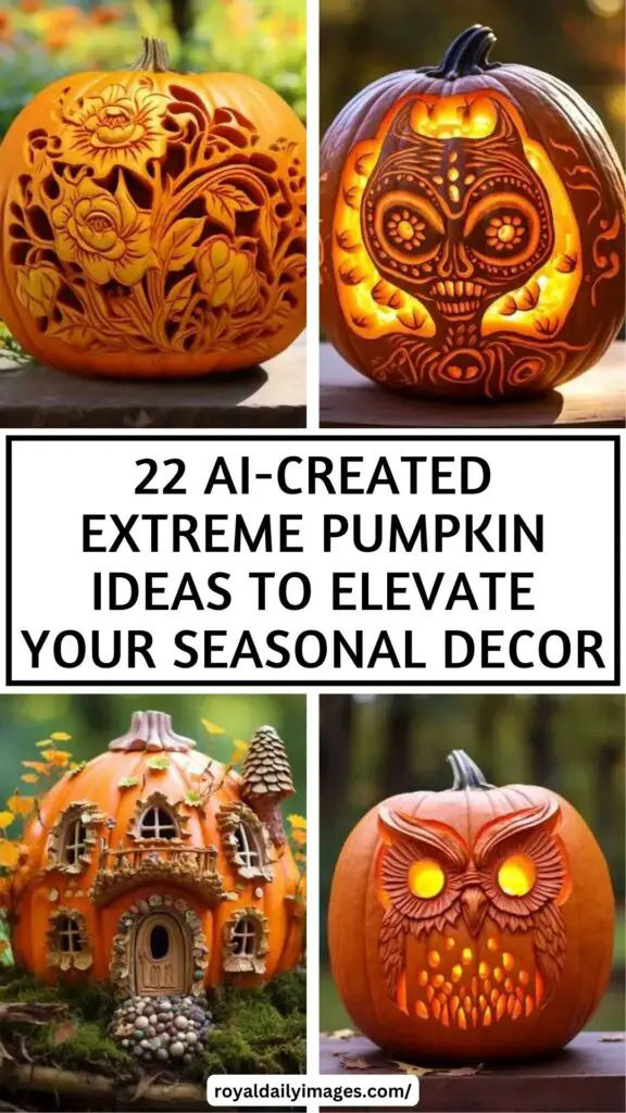 22 AI-Created Extreme Pumpkin Ideas to Elevate Your Seasonal Decor