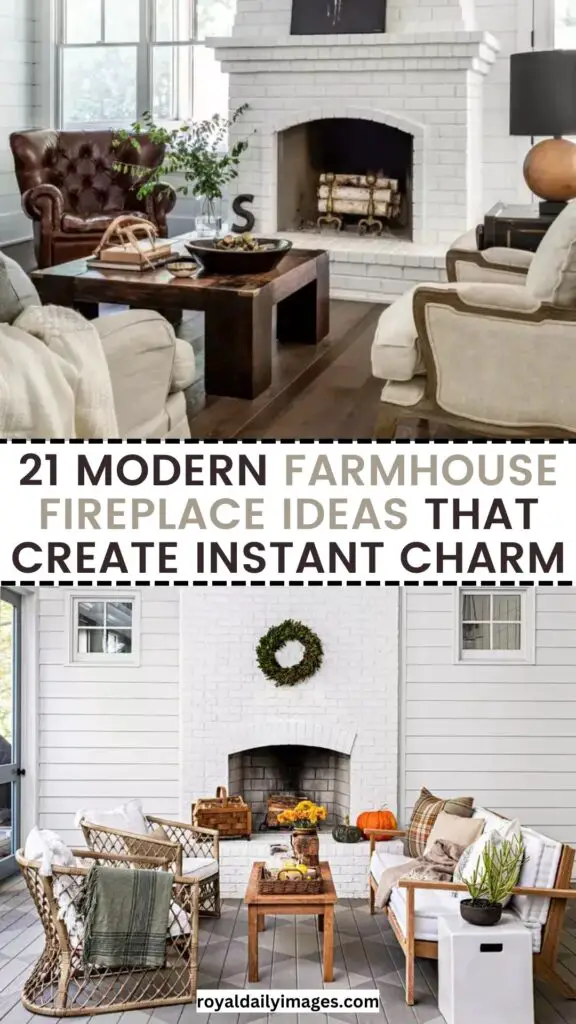 21 Modern Farmhouse Fireplace Ideas for Instant Charm