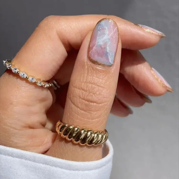 Moody Opal Nails