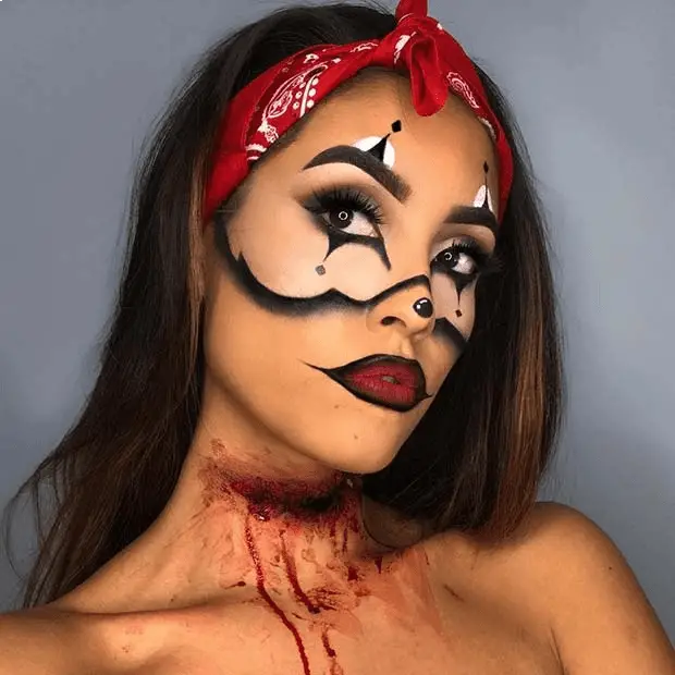 Gory Clown Makeup Idea