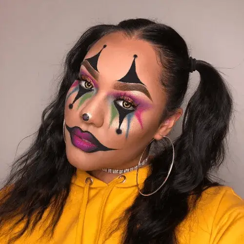 Glam Carnival Clown Makeup