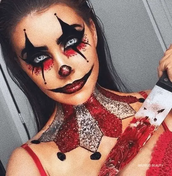 Scary Halloween Clown Makeup