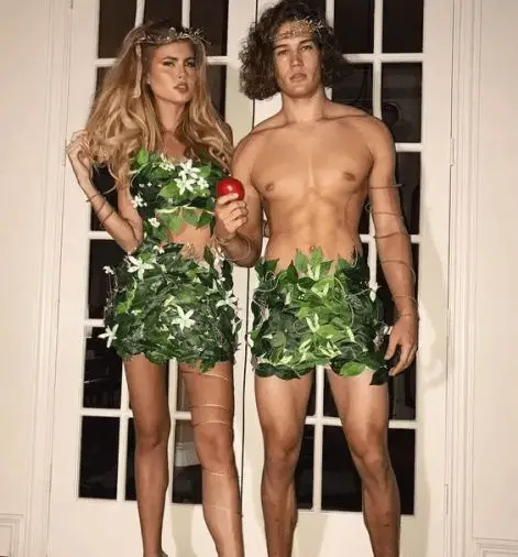 Adam & Eve Sexy Couples Halloween Costume