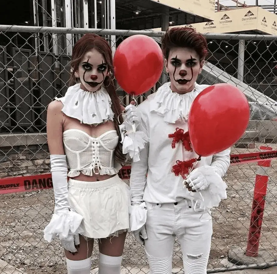 Pennywise from IT Couples Halloween Costume