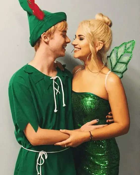 Peter Pan and Tinkerbell Couples Halloween Costume