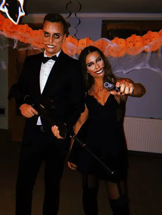 Black Tie Purge Couple Halloween Costume