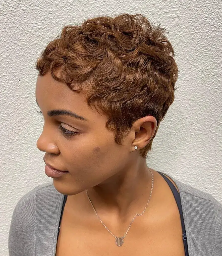 Classic One-Length Pixie with Waves