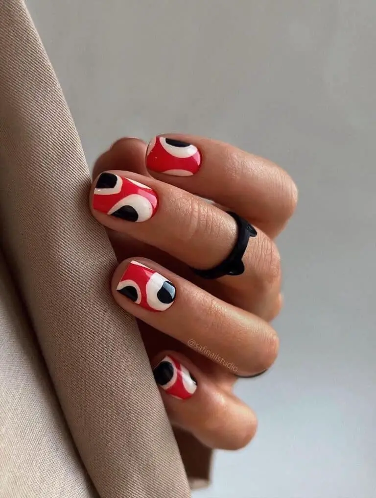 Groovy Red and White Spots