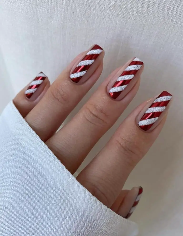 Candy Cane Nails