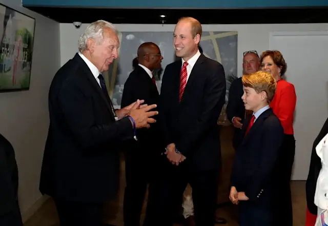 George joined William at the rugby match © Getty