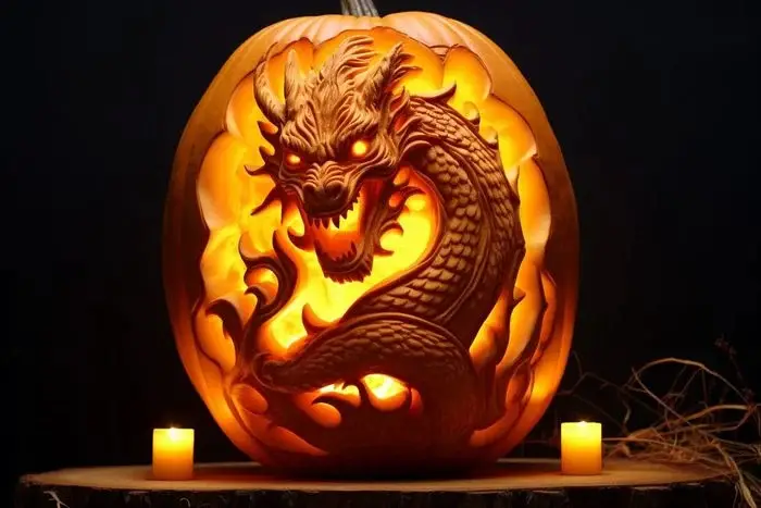 Extreme Pumpkin Ideas: Dragon Pumpkin