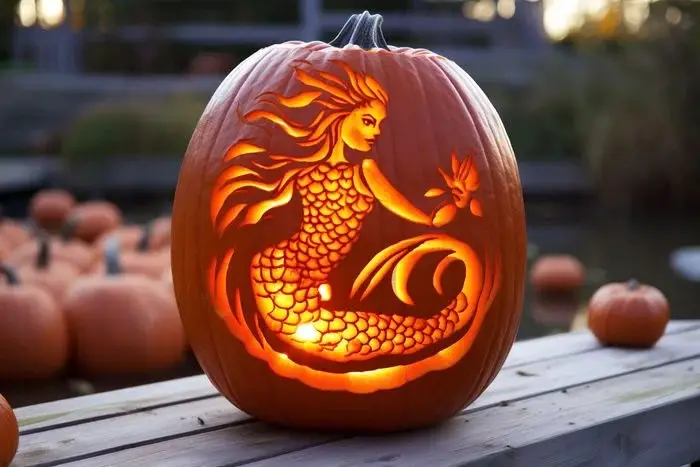 Mermaid Pumpkin