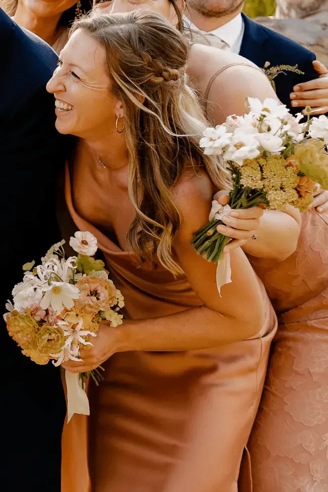 Half-Up, Half-Down Wedding Guest Hairstyles: Braid Crown