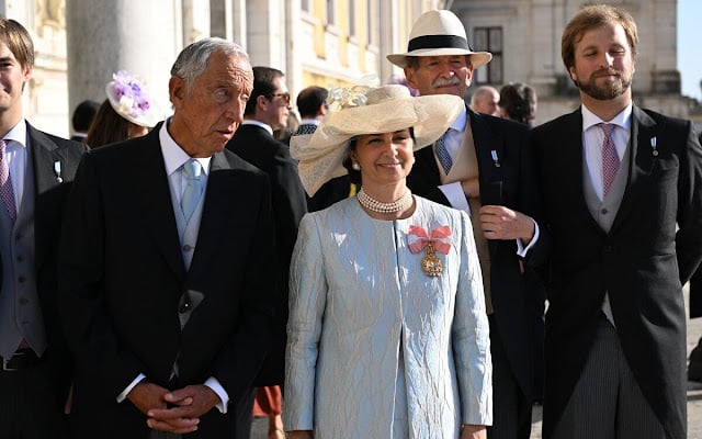 Infanta Maria wore the diamond tiara of the last Queen of Portugal, Queen Amelie. Luzia do Nascimento wedding gown