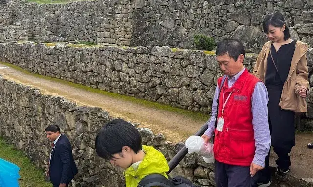 Japanese Princess Kako visited the Inca citadel of Machu Picchu in Cusco during her official visit to Peru