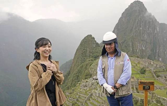 Japanese Princess Kako visited the Inca citadel of Machu Picchu in Cusco during her official visit to Peru