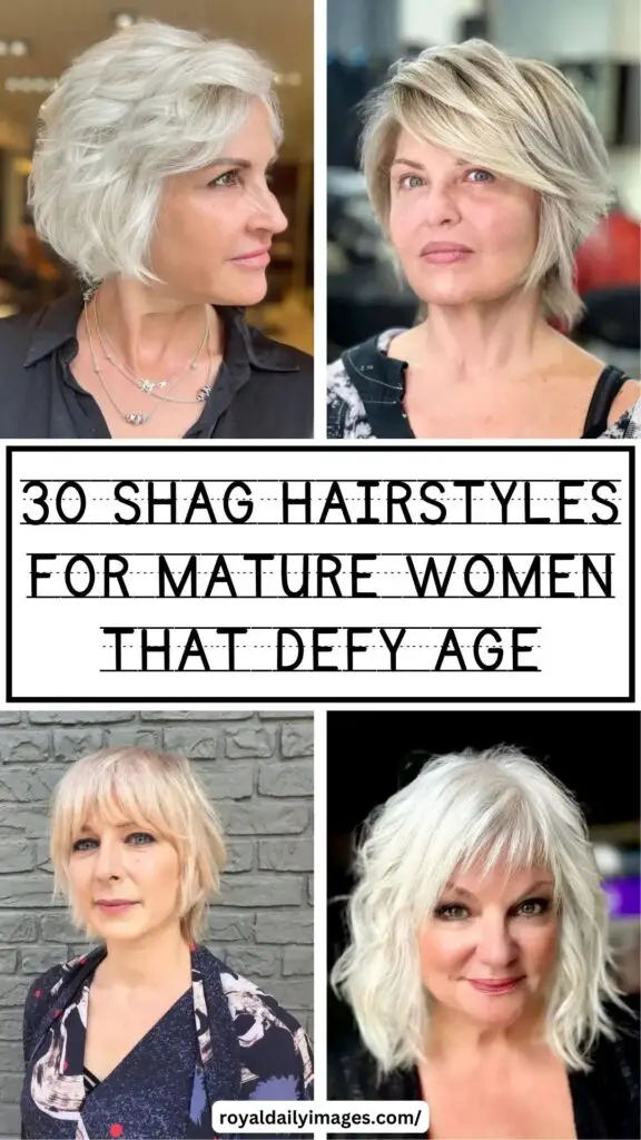 Timeless Elegance: 30 Shag Hairstyles for Mature Women that Defy Age