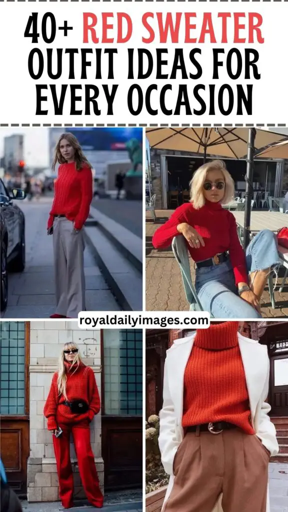 40+ Red Sweater Outfit Ideas For Every Occasion