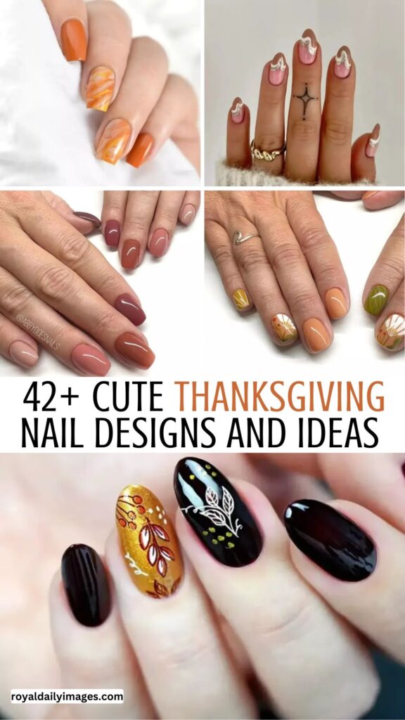 42+ Cute Thanksgiving Nail Designs and Ideas 2023