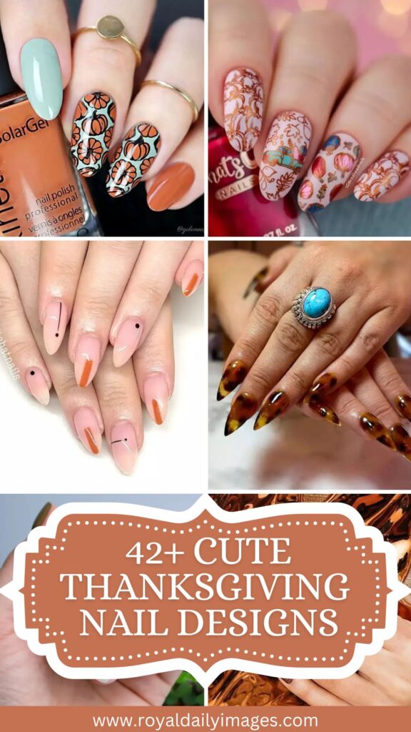 42+ Cute Thanksgiving Nail Designs and Ideas 2023