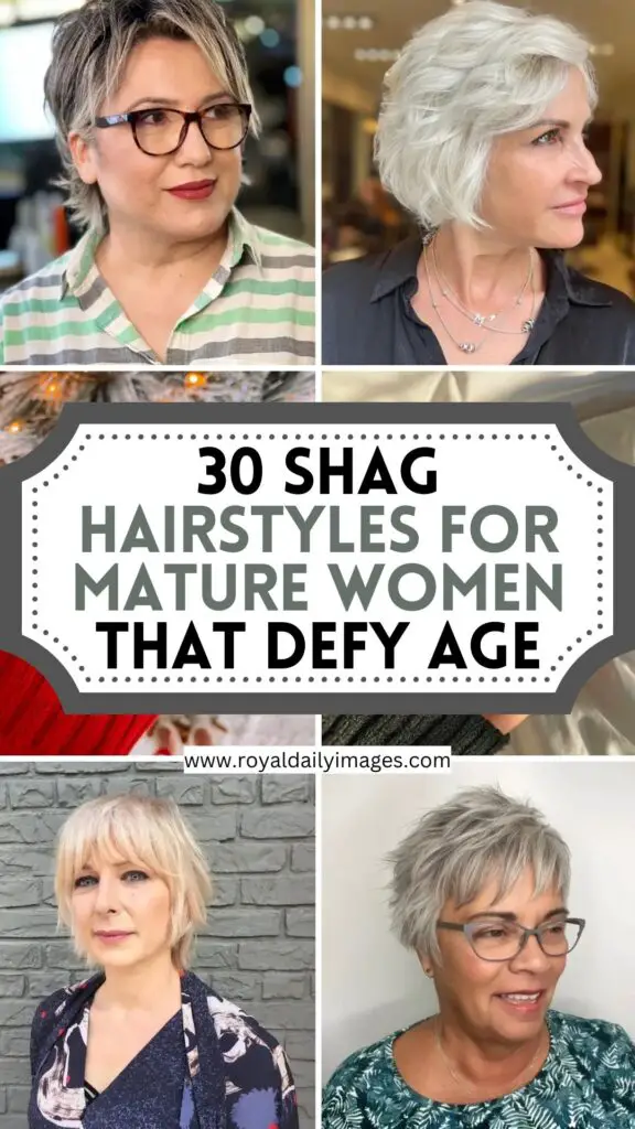 Timeless Elegance: 30 Shag Hairstyles for Mature Women that Defy Age