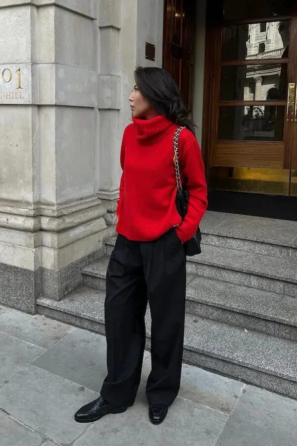 Versatile Elegance: Red Turtleneck Sweaters