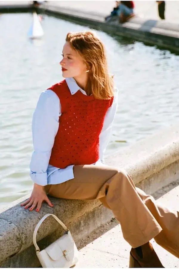 Elevate Your Outfit: Red Sweater Vests