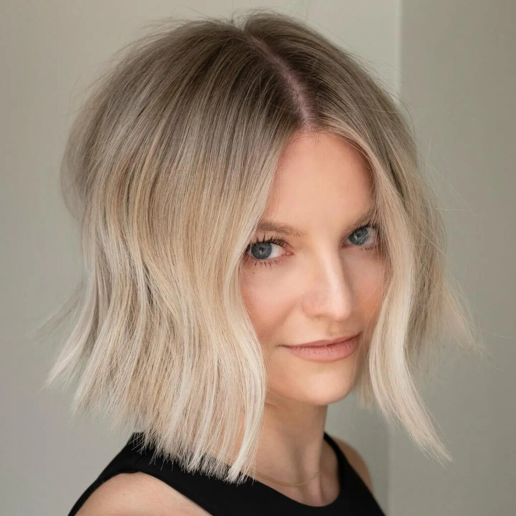 Short Thin Hair Perfection: Root Melt Highlights