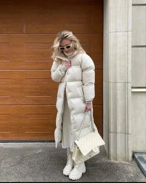 Exploring More Chic Ways to Wear a White Puffer Coat or Jacket