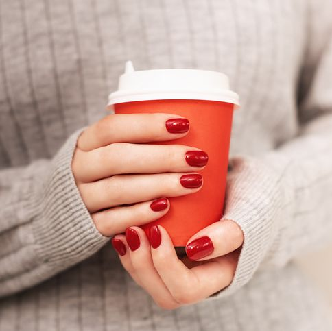 Classic Red Thanksgiving Nails: Timeless Elegance