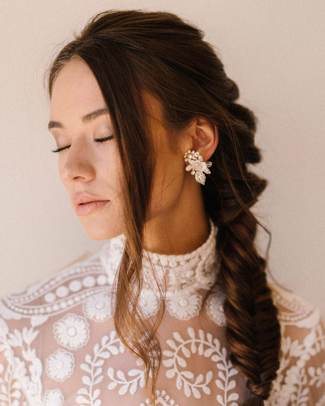 boho wedding hairstyles side swept mermaid braid untamedpetals