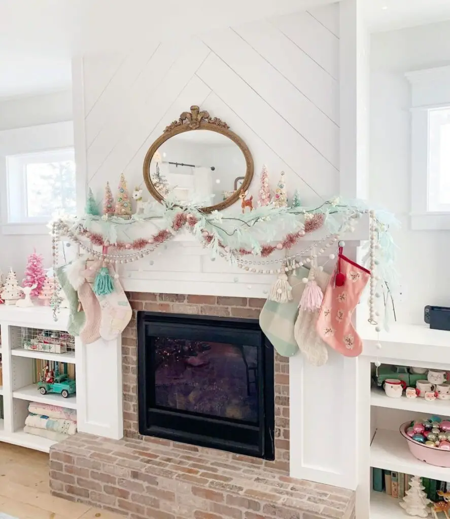 Soft Elegance: Pastel Christmas Mantel Decorating Tips