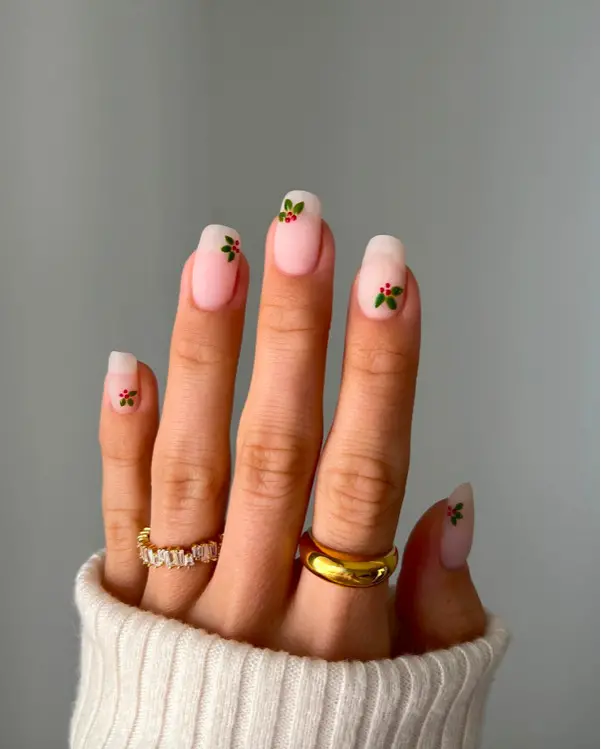 Simple Details for Festive Nails by Syd