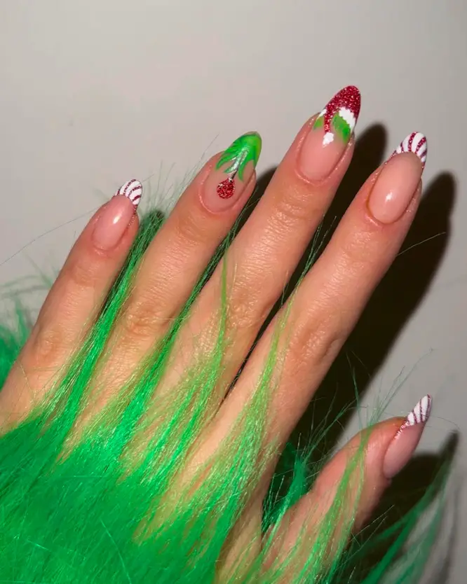 Get Whimsical with 'The Grinch' Nail Art by Abi