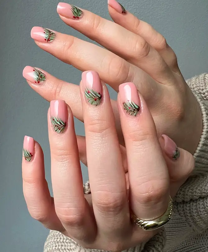 Festive Cuffs Nail Art 