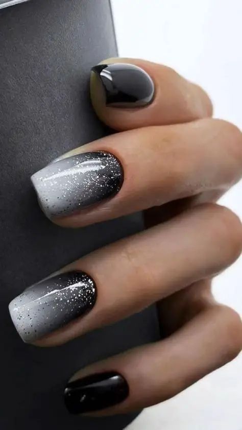 Nail It This Thanksgiving with black Designs 

