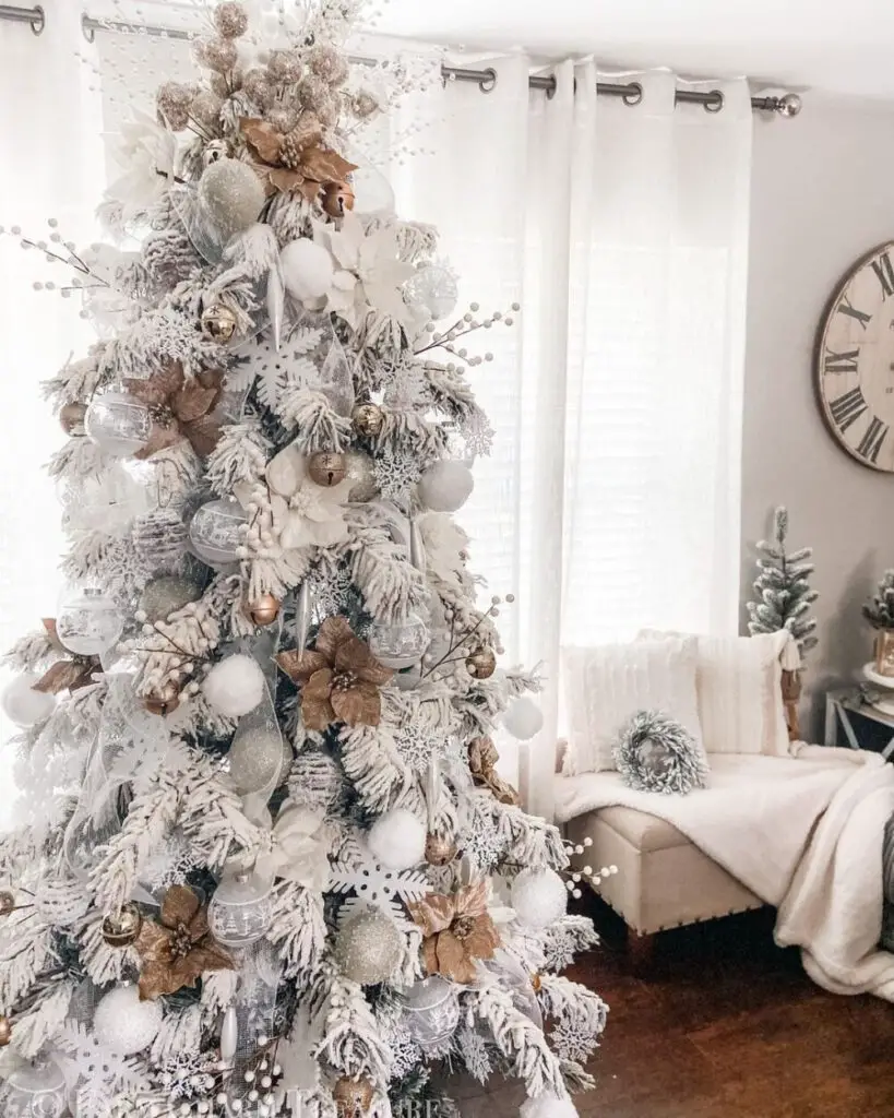Pure Elegance - White Christmas Tree Decor Ideas