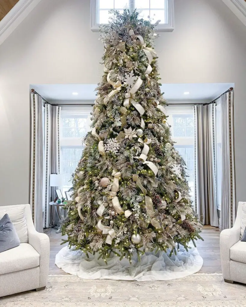 Silver Elegance - Silver Christmas Tree Ideas