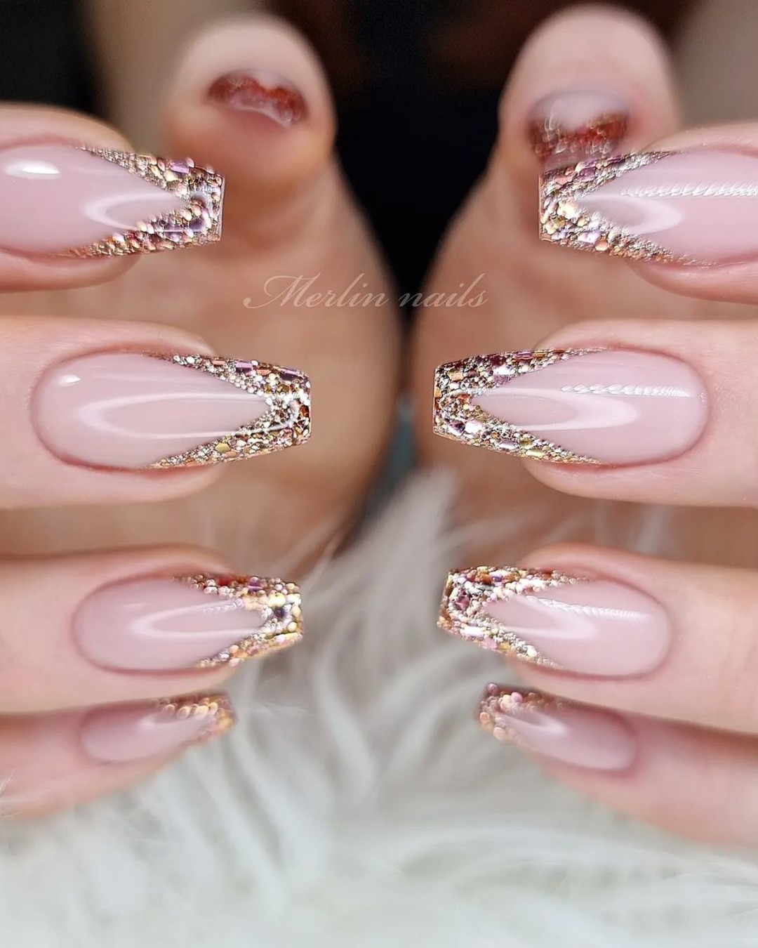 Wedding Nail Ideas 2024 /nail ideas for wedding rose gold