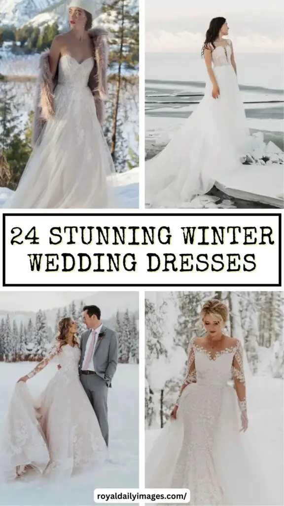 Winter Wedding Look: 24 Stunning Winter Wedding Dresses and Outfits