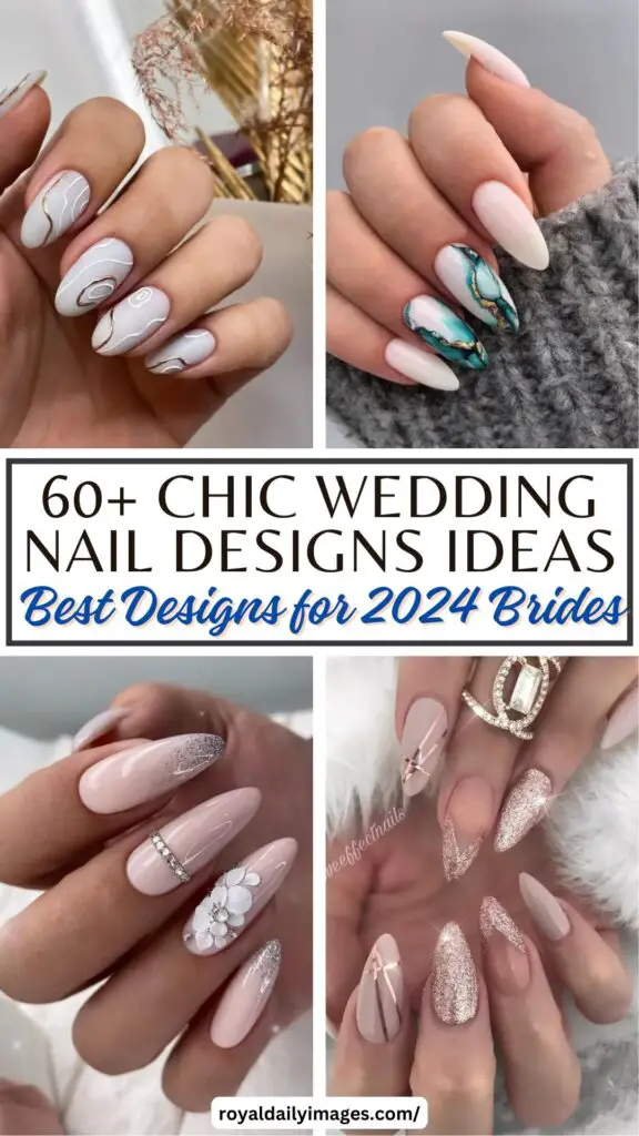 60+ Wedding Nail Ideas: Best Designs for 2024 Brides