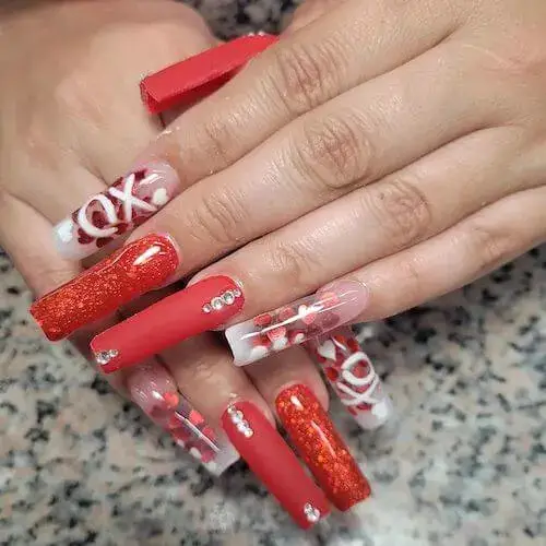 Matte Red Valentine's Day Nail Ideas: Timeless Elegance with a Modern Twist