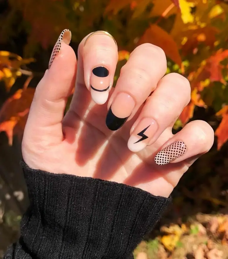 Negative Space Twist: Cool Contemporary Nails