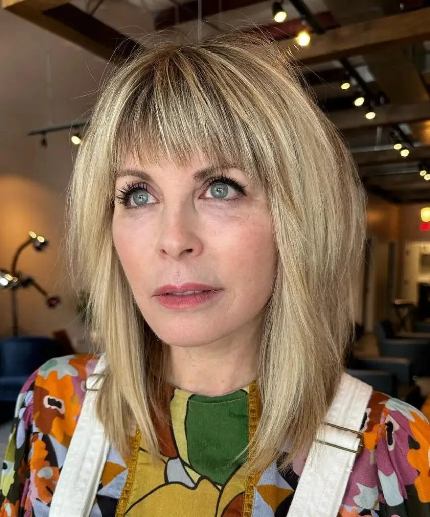 Bold and Beautiful: Blunt Bangs with Choppy Layers