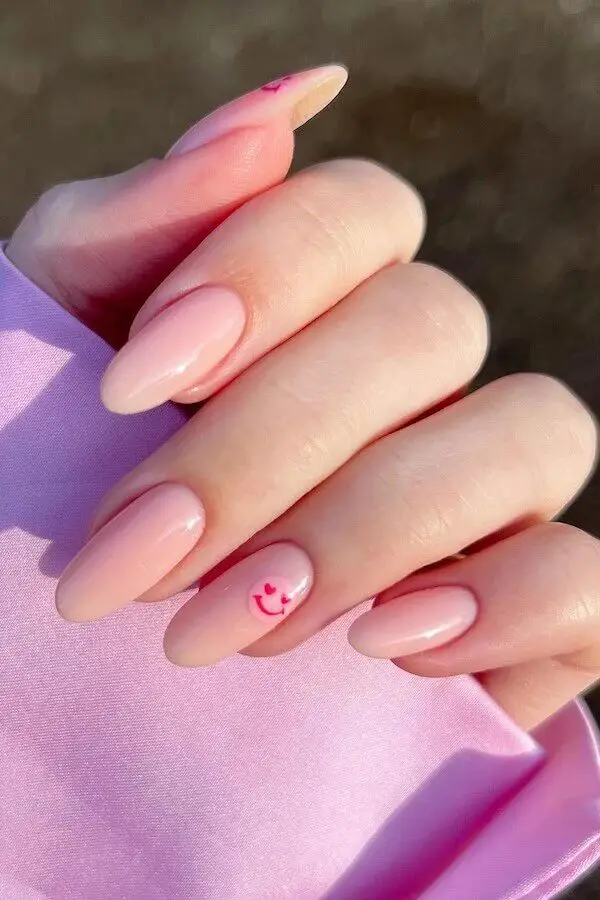 Blush Beauty: Cute Valentine's Day Nail Ideas with Pale Pink Shades