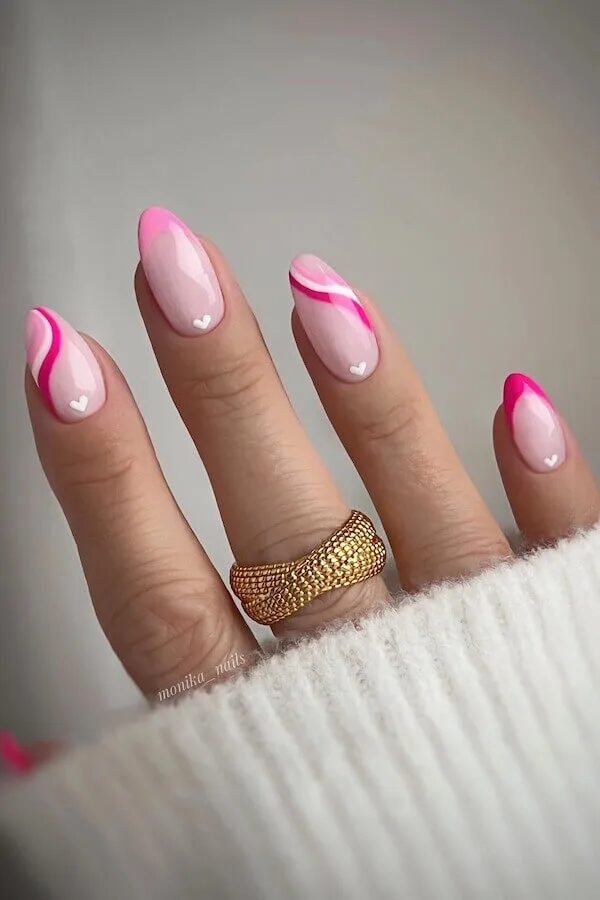 French Kissed: Pink French Tip Nails for a Romantic Valentine’s Day