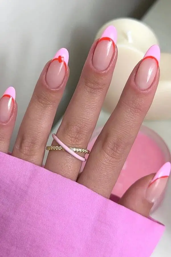 French Kissed: Pink French Tip Nails for a Romantic Valentine’s Day