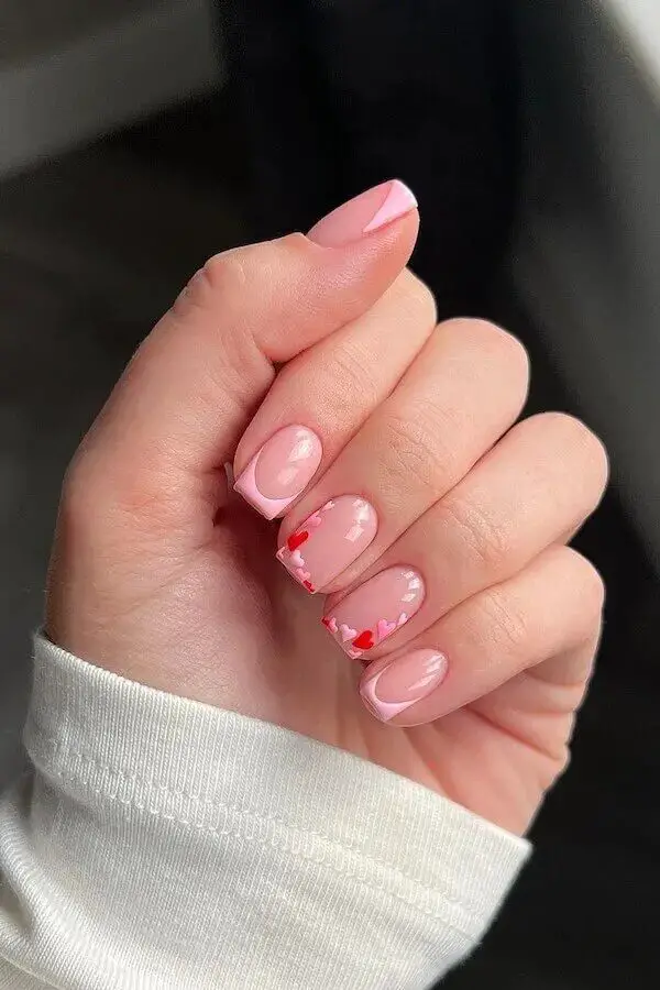 French Kissed: Pink French Tip Nails for a Romantic Valentine’s Day