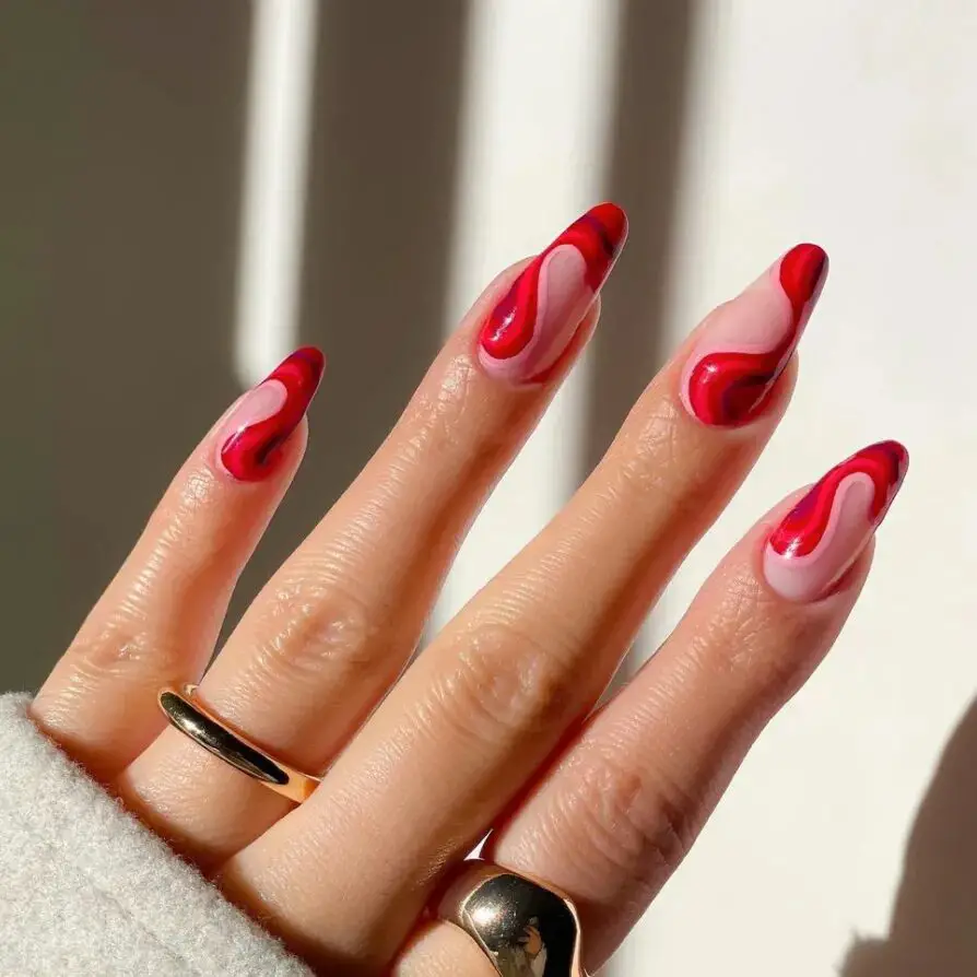 Get Your Groove On with Heart-themed Short Valentine’s Nail Designs 2024 / Nail Art